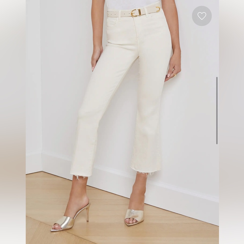 L'AGENCE Off-White Denim Pants